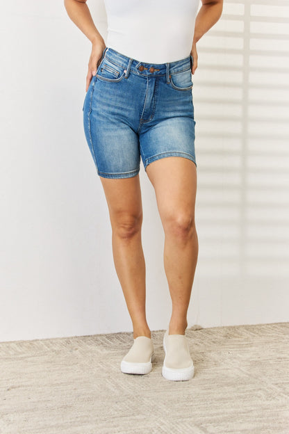 Judy Blue High-Waist Tummy Control Bermuda Shorts