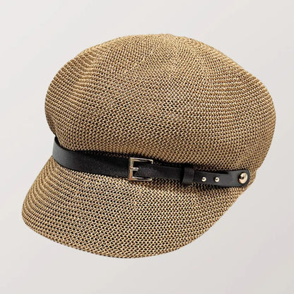 Straw Woven Buckle Hat