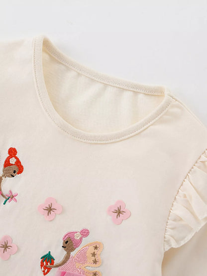 Children's Fairy Embroidered Long Sleeve T-Shirt