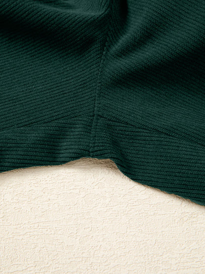 Corduroy V Neck Patched Pocket Sleeveless Jumpsuit