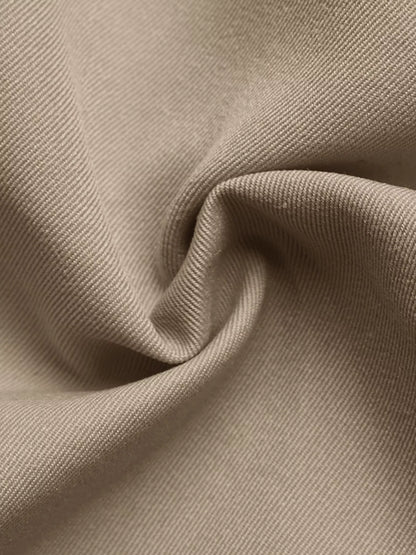 Checkered Lining Button Up Trench Coat