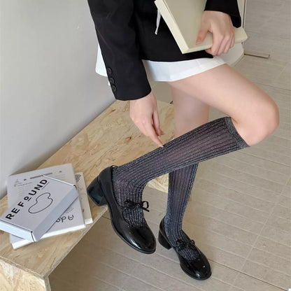 Knee-High Scrunch Socks