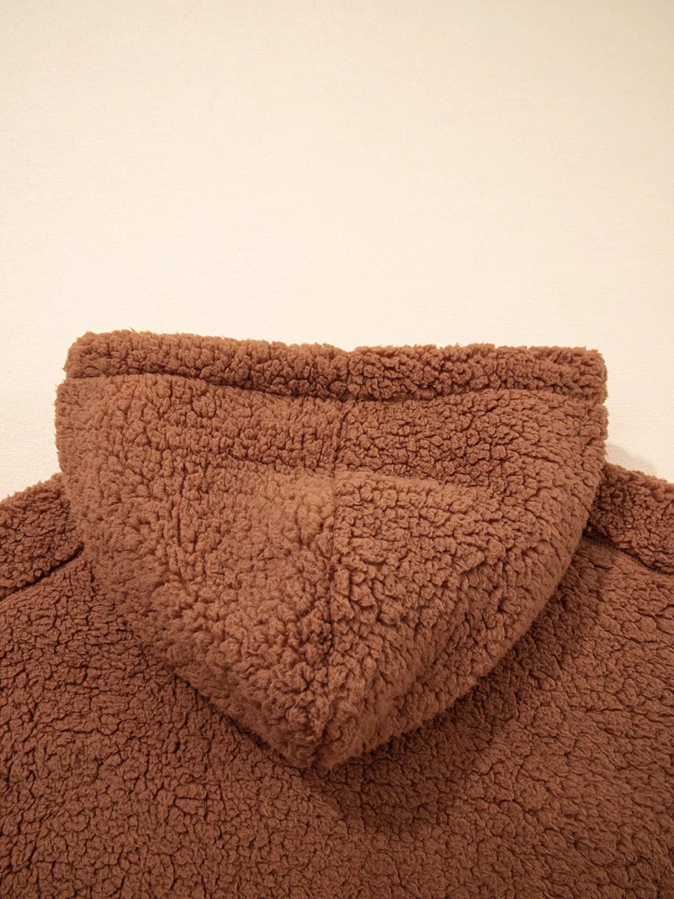 Zip Up Hooded Sherpa Jacket