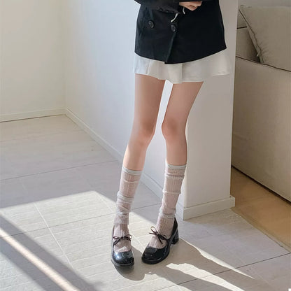 Knee-High Scrunch Socks