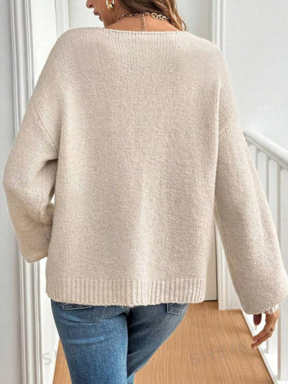 Tie-Front Long Sleeve Cardigan