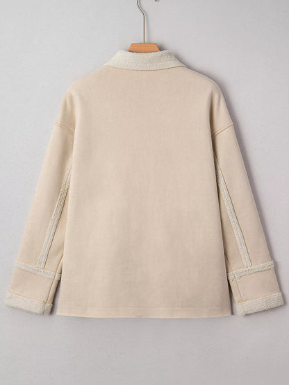 Suede Sherpa Lined Western Loose Jacket