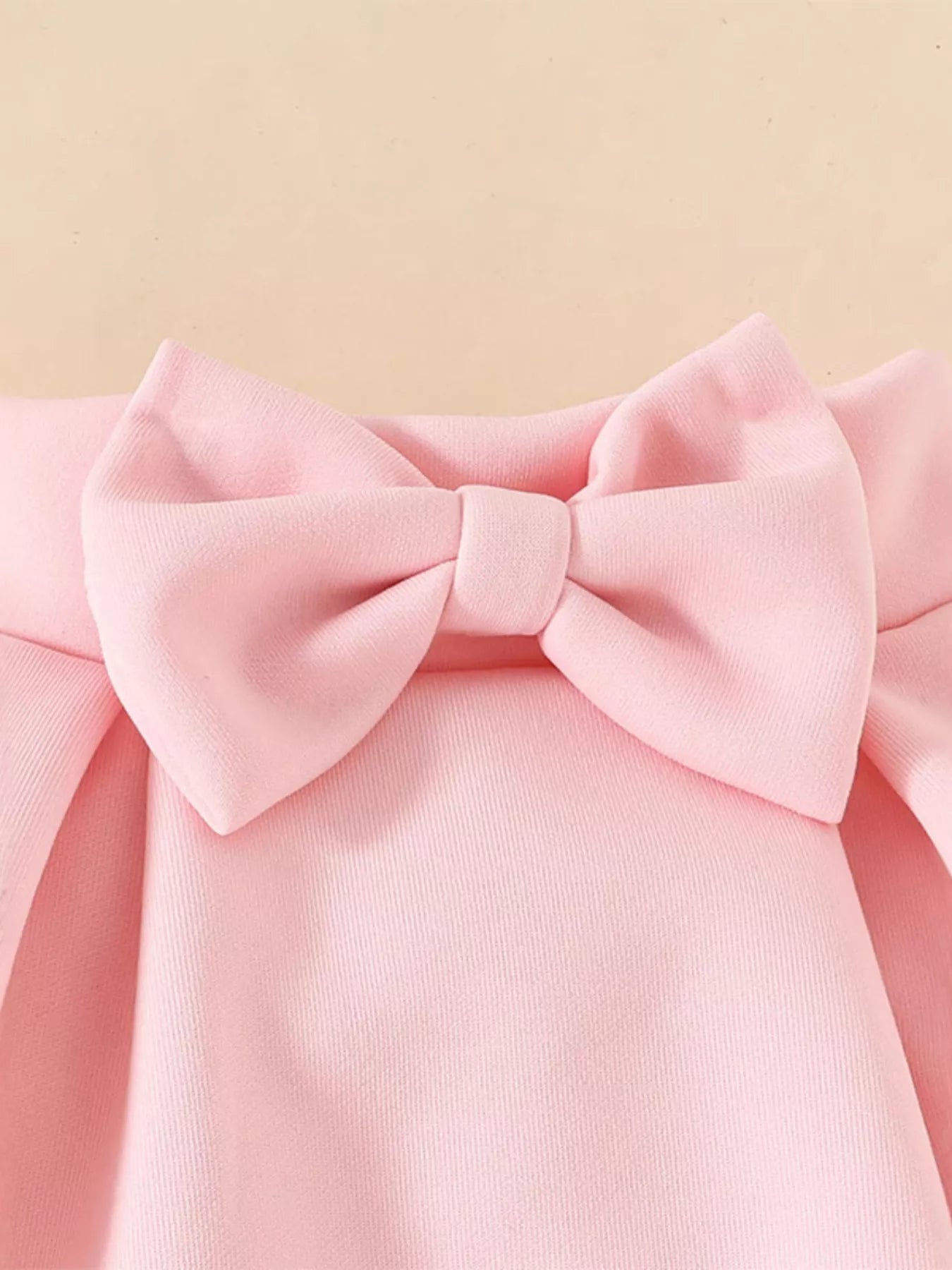 Children's Bowknot Bodysuit & Skirt & Headband 3-Piece Set