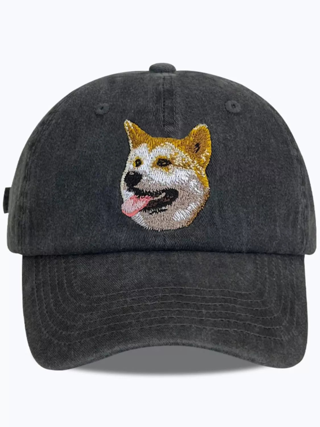 Dog Washed Baseball Cap Akita One Size