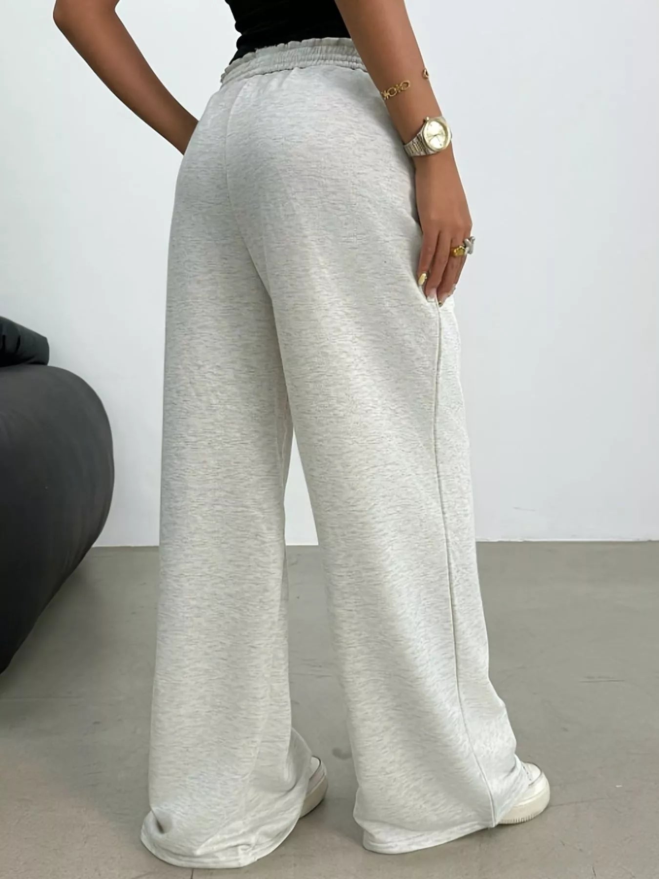 Wide Leg Drawstring Sweatpants