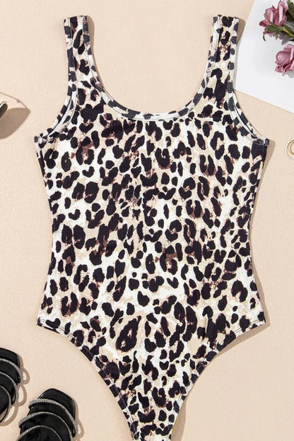 Leopard Sleeveless Bodysuit