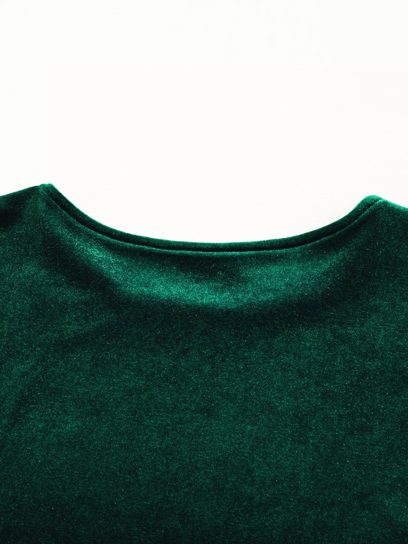 Sequin Puff Sleeve High Waist Tiered Velvet Mini Dress