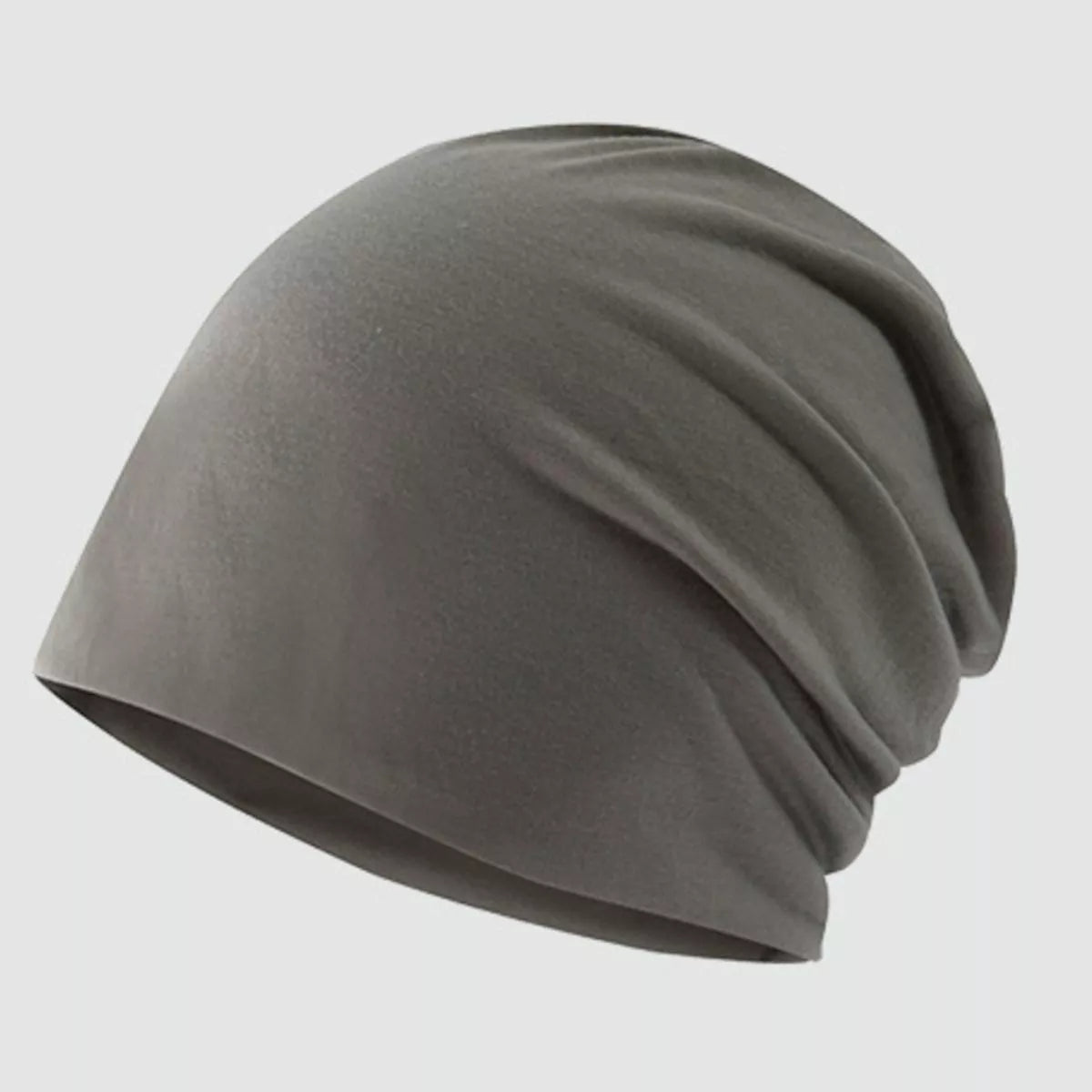 Slouchy Beanie Hat Dark Gray One Size