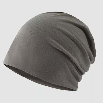 Slouchy Beanie Hat Dark Gray One Size