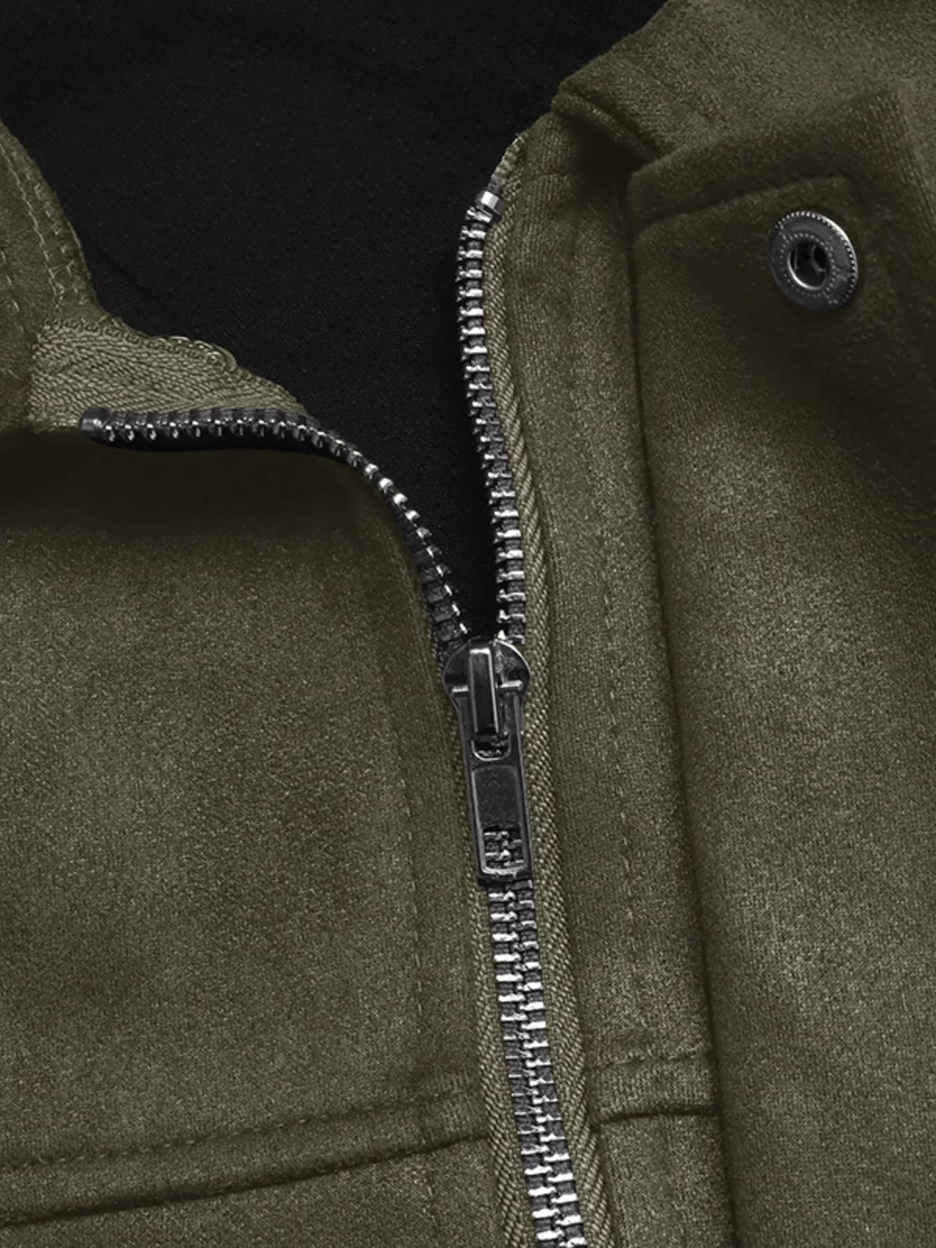 Zip Up Drop Shoulder Jacket