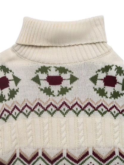 Cable Knit Turtleneck Sweater