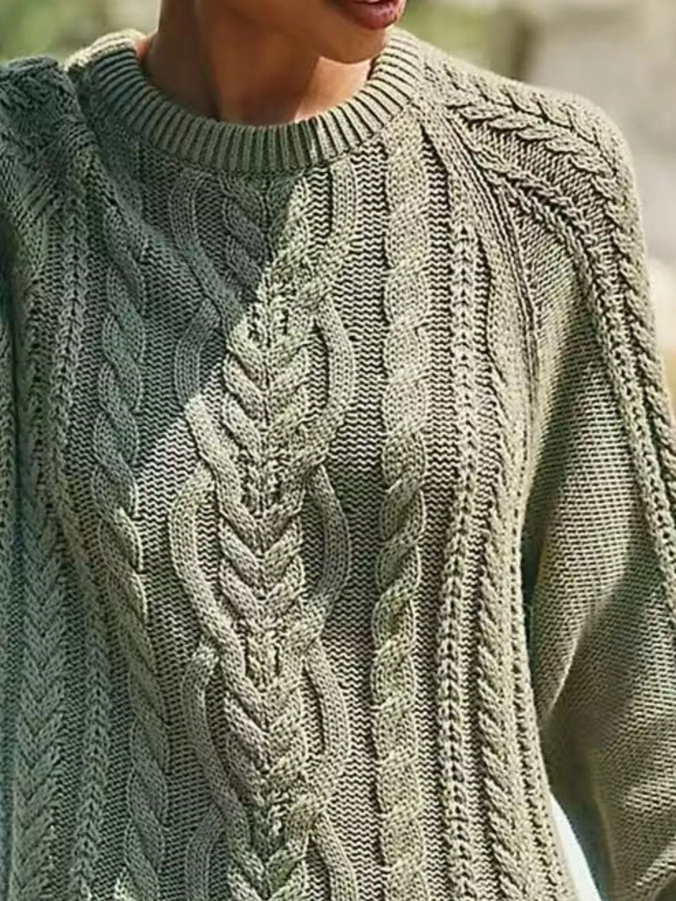 Full Size Cable-Knit Mini Sweater Dress Plus Size