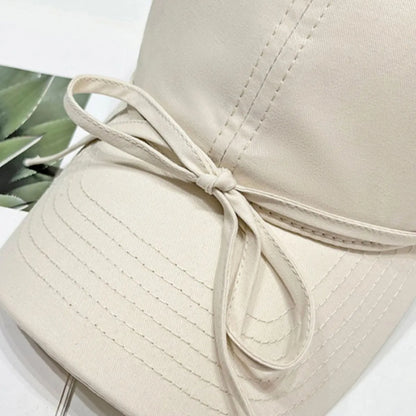 Bow Solid Color Baseball Cap