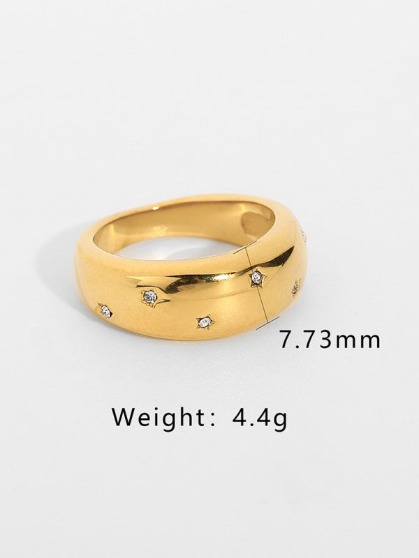 Fashionable zircon ring INS internet celebrity ring pair ring jewelry Pattern3