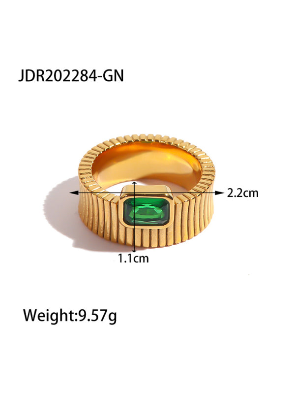 Fashionable zircon ring INS internet celebrity ring pair ring jewelry Pattern6