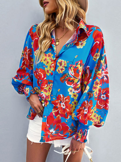 Women's fashion commuter long sleeve versatile Shirt Top