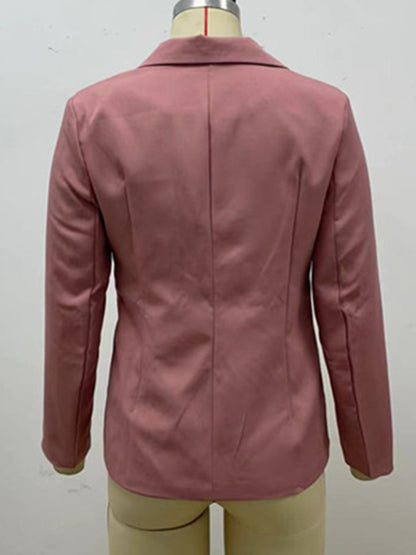 Temperament cross-border long sleeved small suit jacket women's versatile