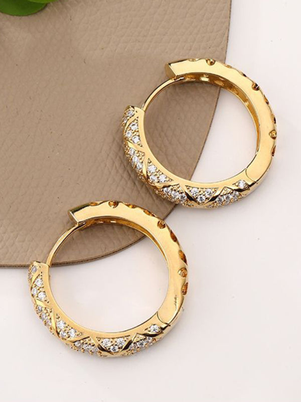 Rhombus artificial gemstone earrings Golden yellow F