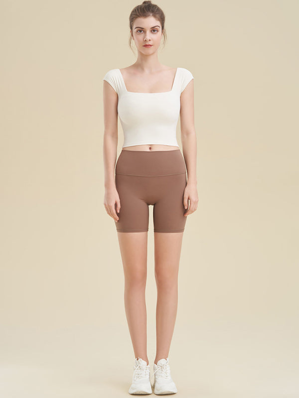 Women's Square Neck Sports Tight Tank Top for Yoga