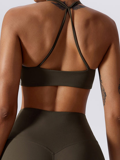 Women's Knotted Suspenders Sports Tight Vest