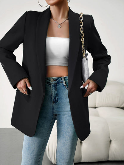 Women's Professional Blazer Suit - Lapel Jacket - Multiple Colors