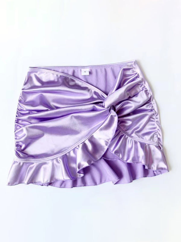 Modern women's clothing sweetheart hottie high-gloss fabric push-up sexy spa skirt bikini