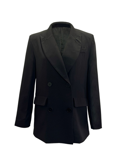 Women's Solid Color Blazer - Long Sleeve - Lapel Collar - Multiple Colors - Autumn Winter