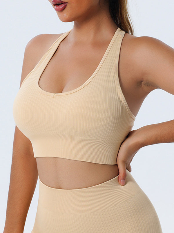 Fitness Sports Yoga Tank Top Cream