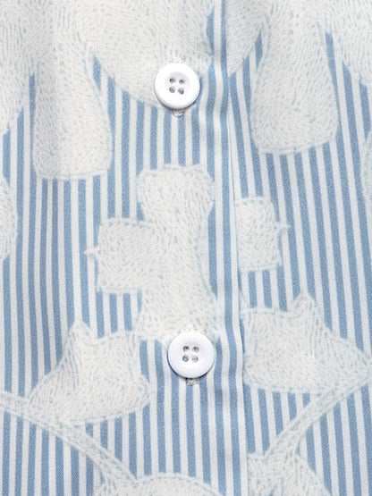 V-Neck Shirt - Short Sleeve Woven Top