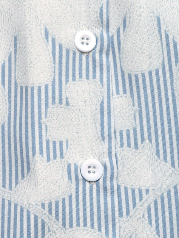 V-Neck Shirt - Short Sleeve Woven Top