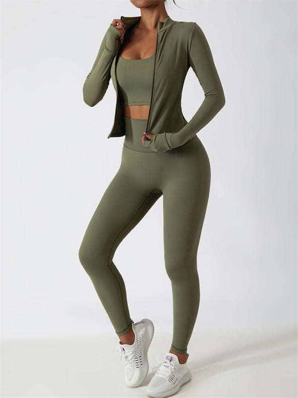 Women's Athletic Cardigan Jacket - Breathable & Quick-Dry