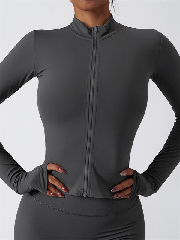Women's Athletic Cardigan Jacket - Breathable & Quick-Dry